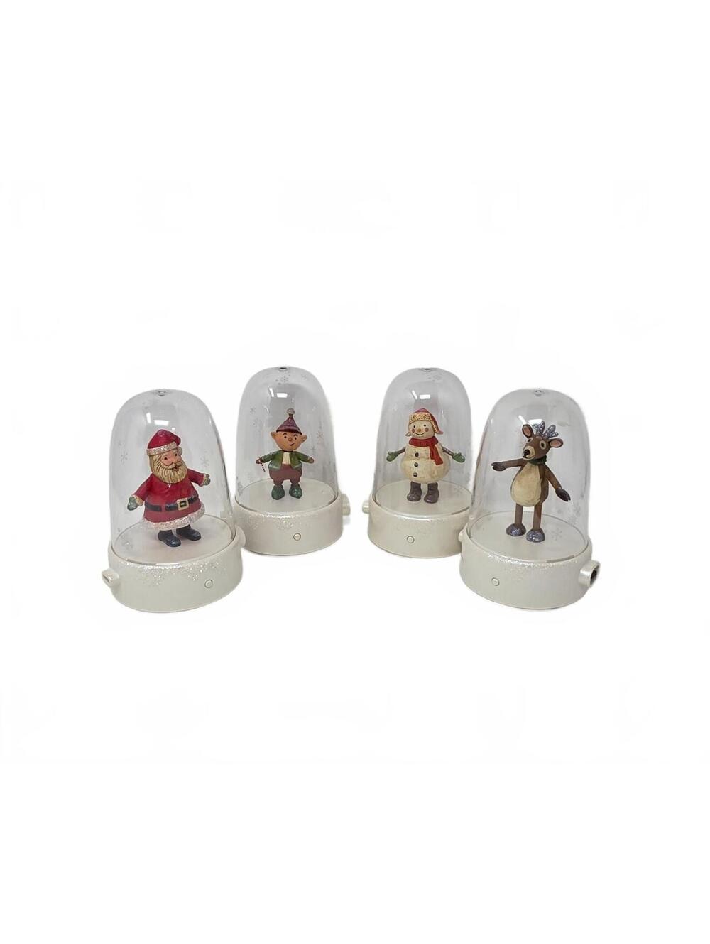 2008 Hallmark Happy Tappers Set of 4 Musical Dancing Christmas Figures